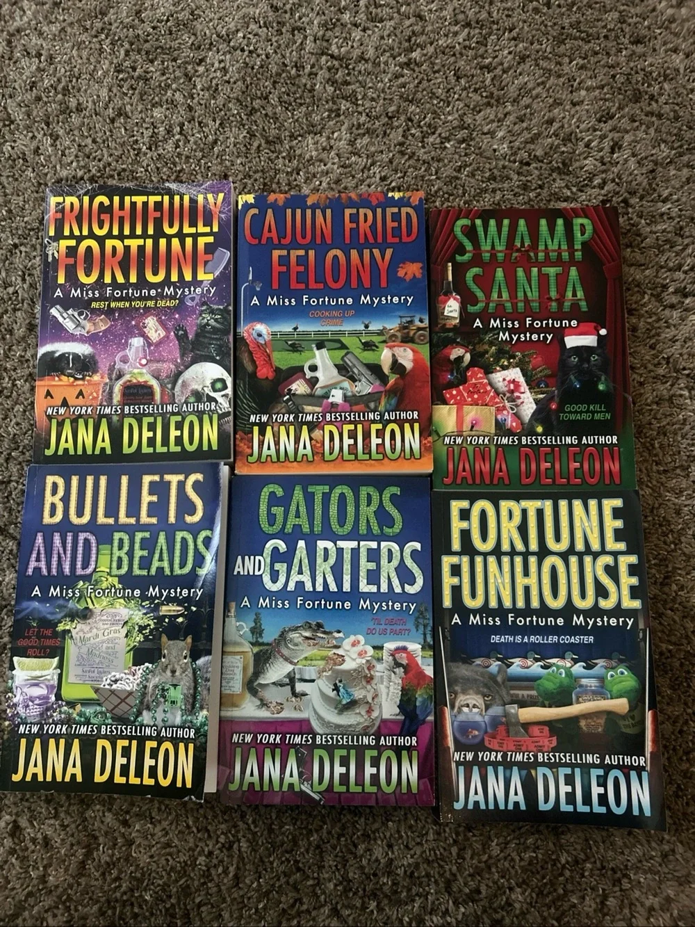 Jana Deleon A Miss Fortune Mystery Paperback Series Set 6 books 14-19